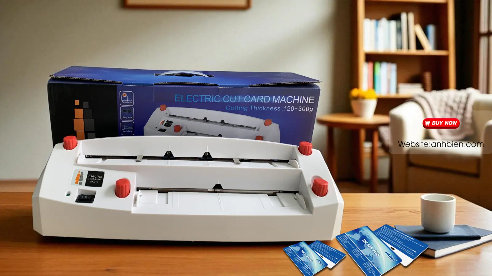 Máy cắt card visit KS316