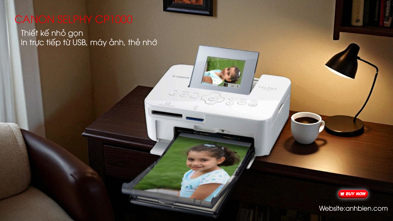 Máy in Canon Selphy Cp100 giá tốt tại Anh Biên