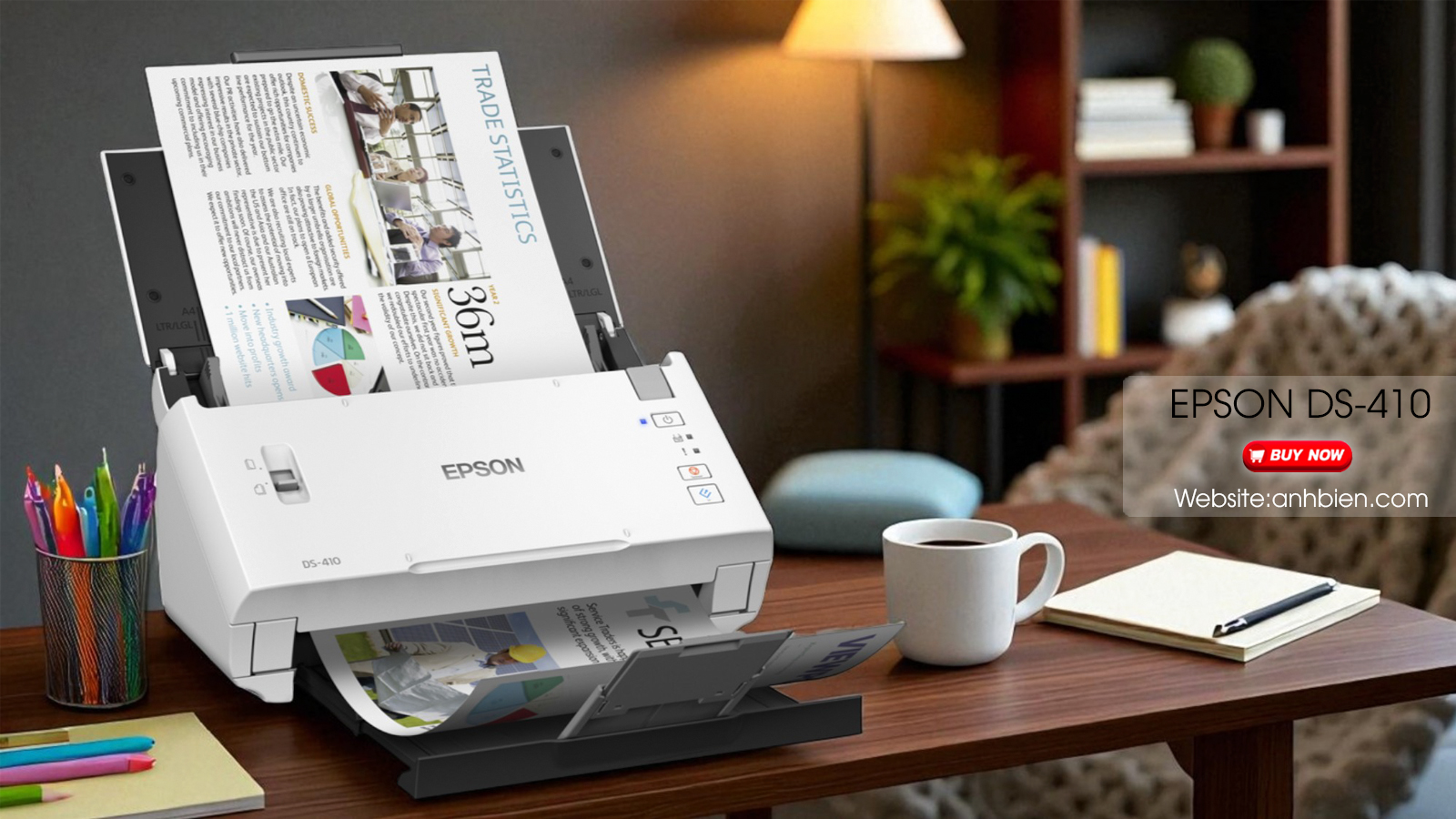 Máy Scan Epson DS-410 nhỏ gọn Scan chuyên nghiệp