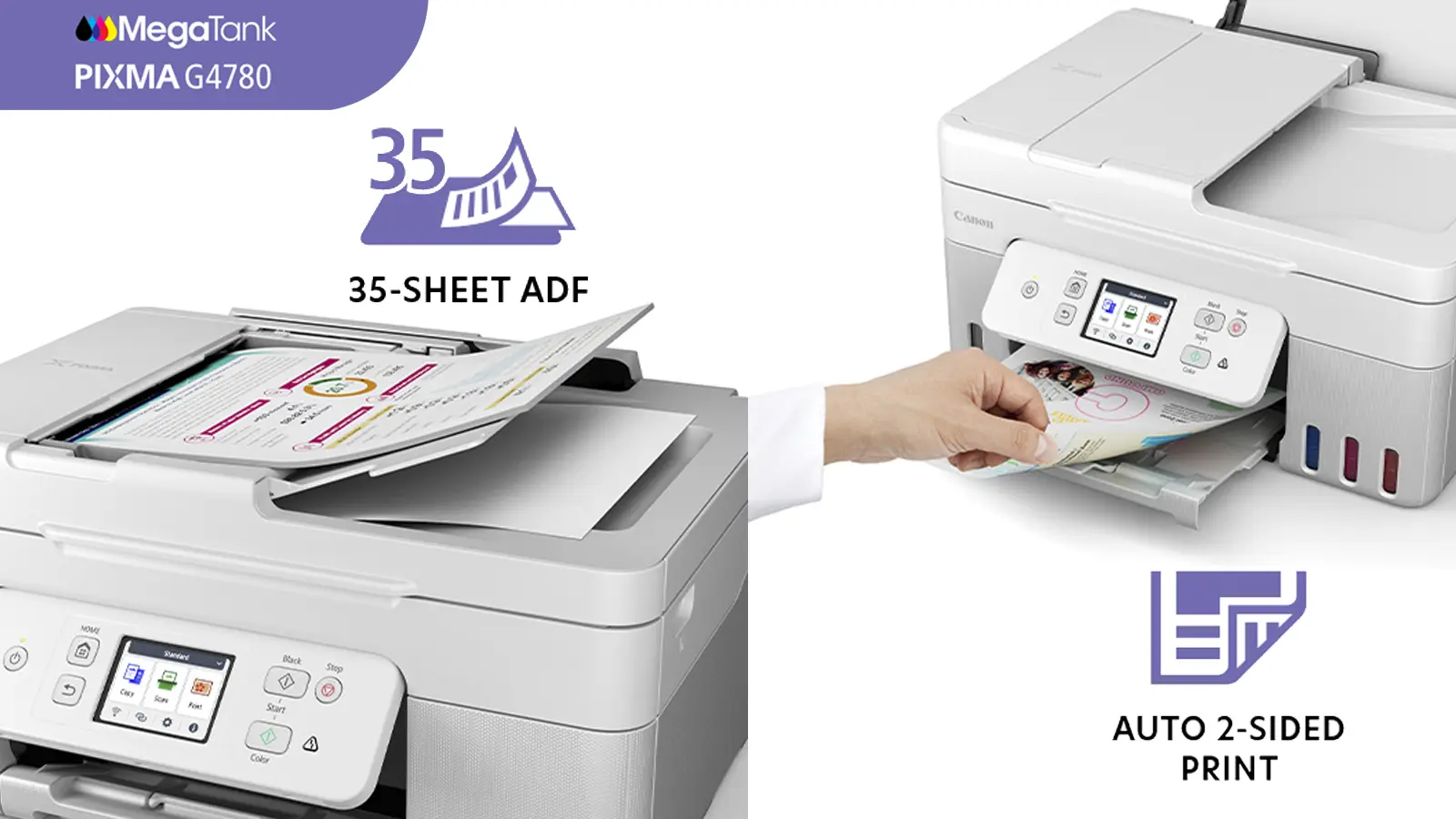 Máy in Canon PIXMA G4780 in hai mặt tự động, Scan khay ADF
