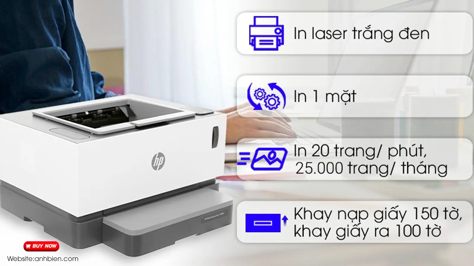 Tổng quan về máy in Hp-1000w