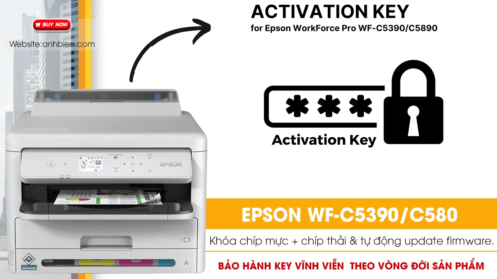 Nhận fix lỗi máy in Epson WF-C5390/C5890