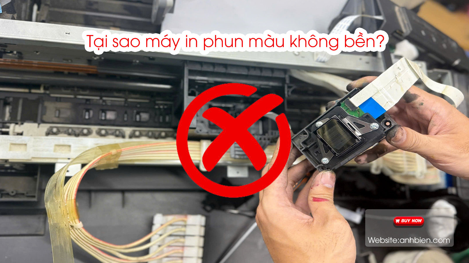 Tại sao máy in phun màu không bền